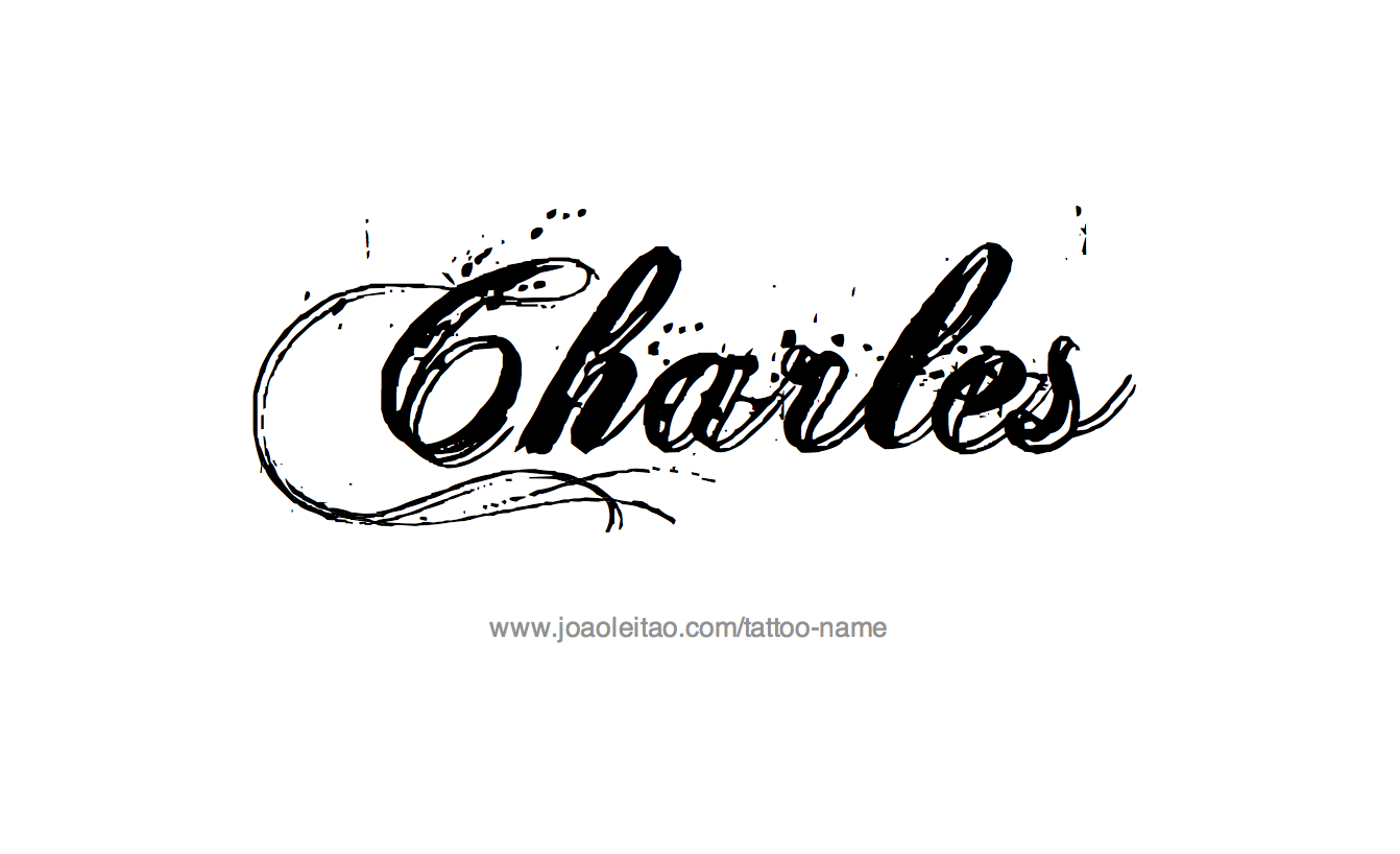 Charles Name Tattoo Designs